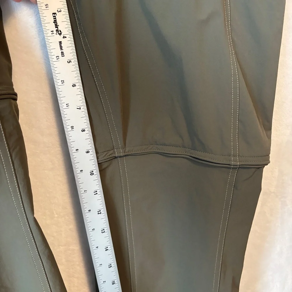 KUHL womens green Anika Convertible Soft-Shell Pants zip‎ off to shorts size 14 - Picture 7 of 13